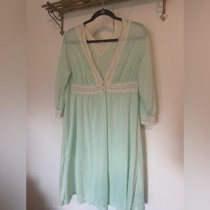 Vintage silk like Lingerie Robe